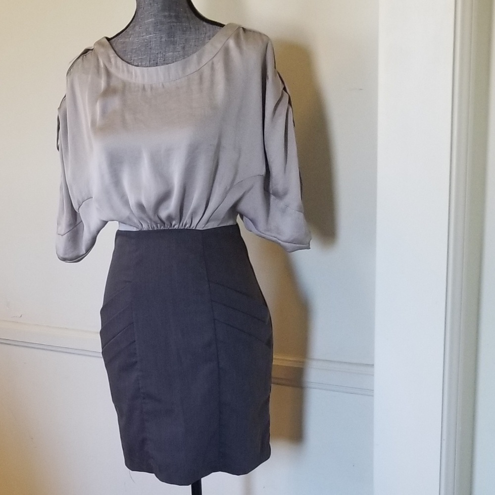 Gray and Brown Dress Size Small